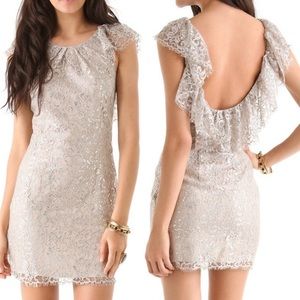 Free People Shimmer Lace Bodycon Dress